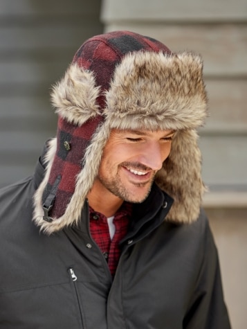 Mens deals trapper hat