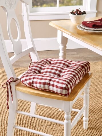 Cabin Check Chair Cushion