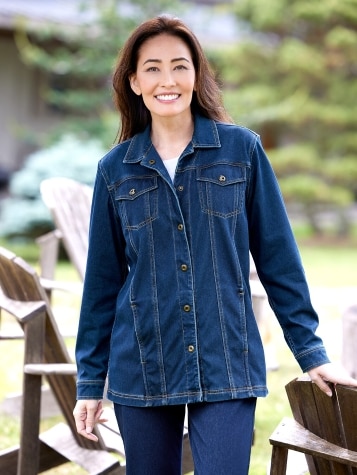 Women's Stretch-Denim Everywhere Jacket