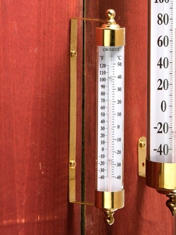 SALE - Vermont Brass 4 Dial Outdoor Thermometer by Conant T6LFB - $54.95 -  Fine Weather Instruments - The Weather Store