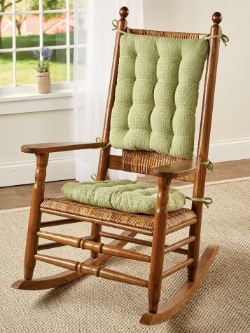 Never-Flatten Original Mountain Weave Rocking Chair Cushion Set, In 2 Sizes