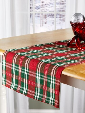 Christmas Plaid Table Runner