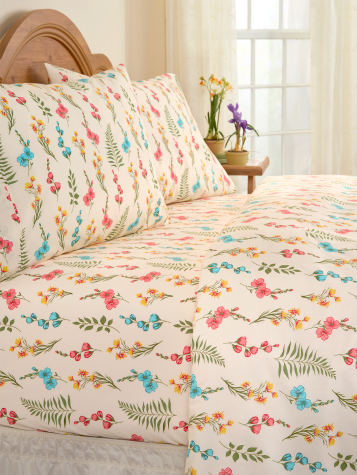 Clothesline Crisp Cotton Percale Sheet Set