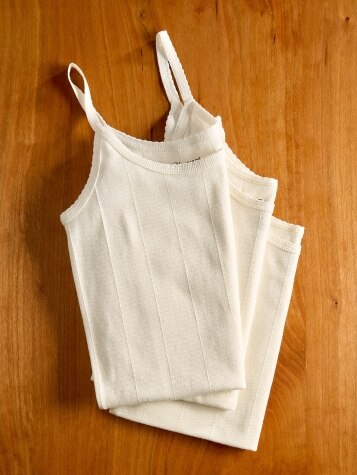 Ladies Plain Soft Cotton Women's Camisole - White