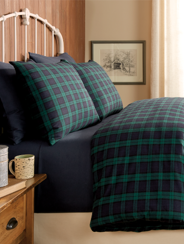 Yarn Dyed Flannel Comforter Cover All Cotton Plaid Duvet