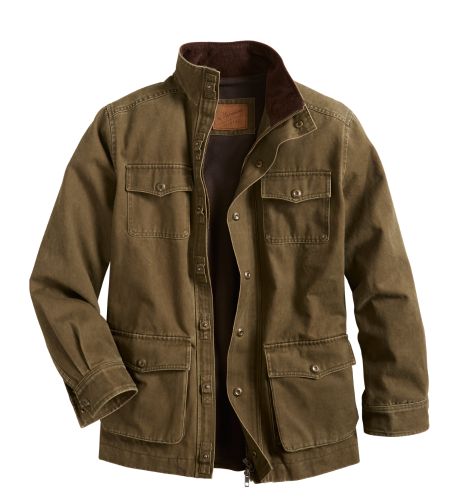 Mens Barn Coat | Fleece Lined Field Jacket