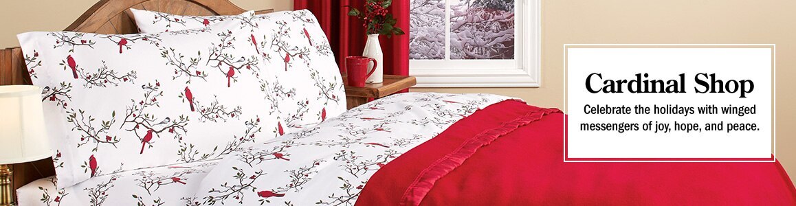 Cardinal Shop. Celebrate the holidays with winged messengers of joy, hope, and peace.