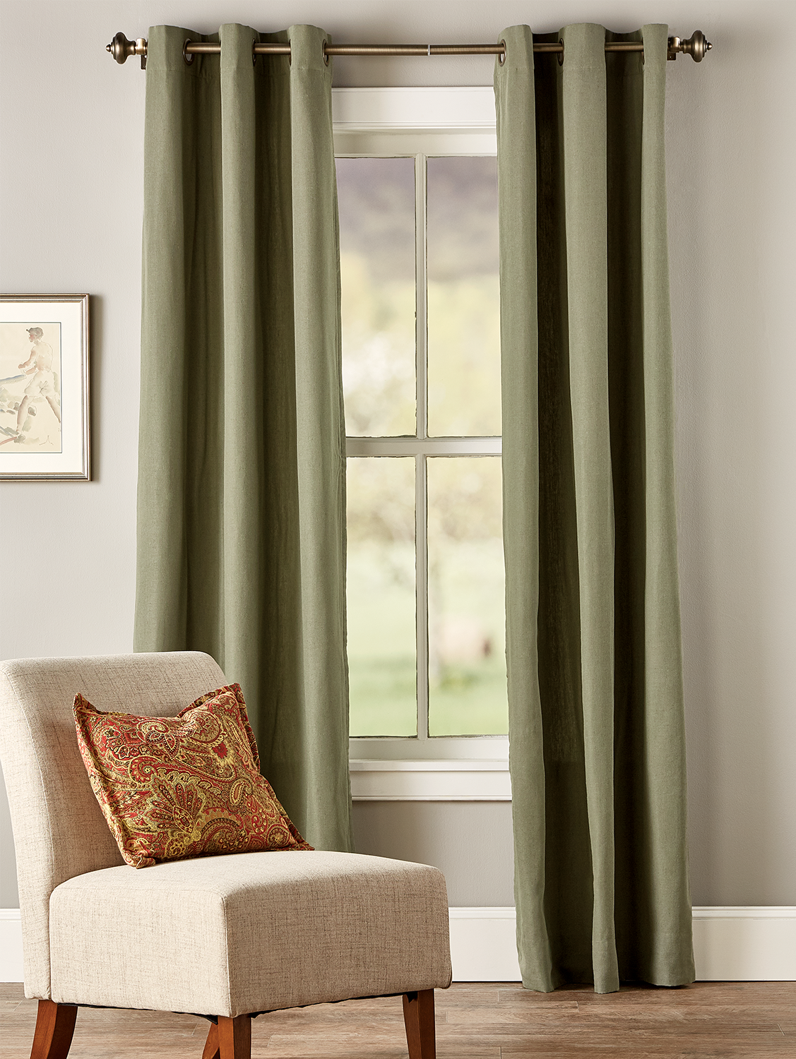 Insulated Linen Blend Rod Pocket Curtains Vermont Country Store