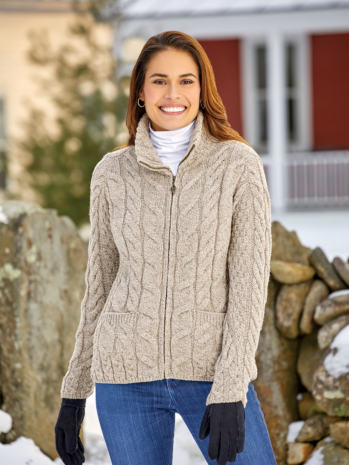 Wool Zip Sweater Women's on Women Guides