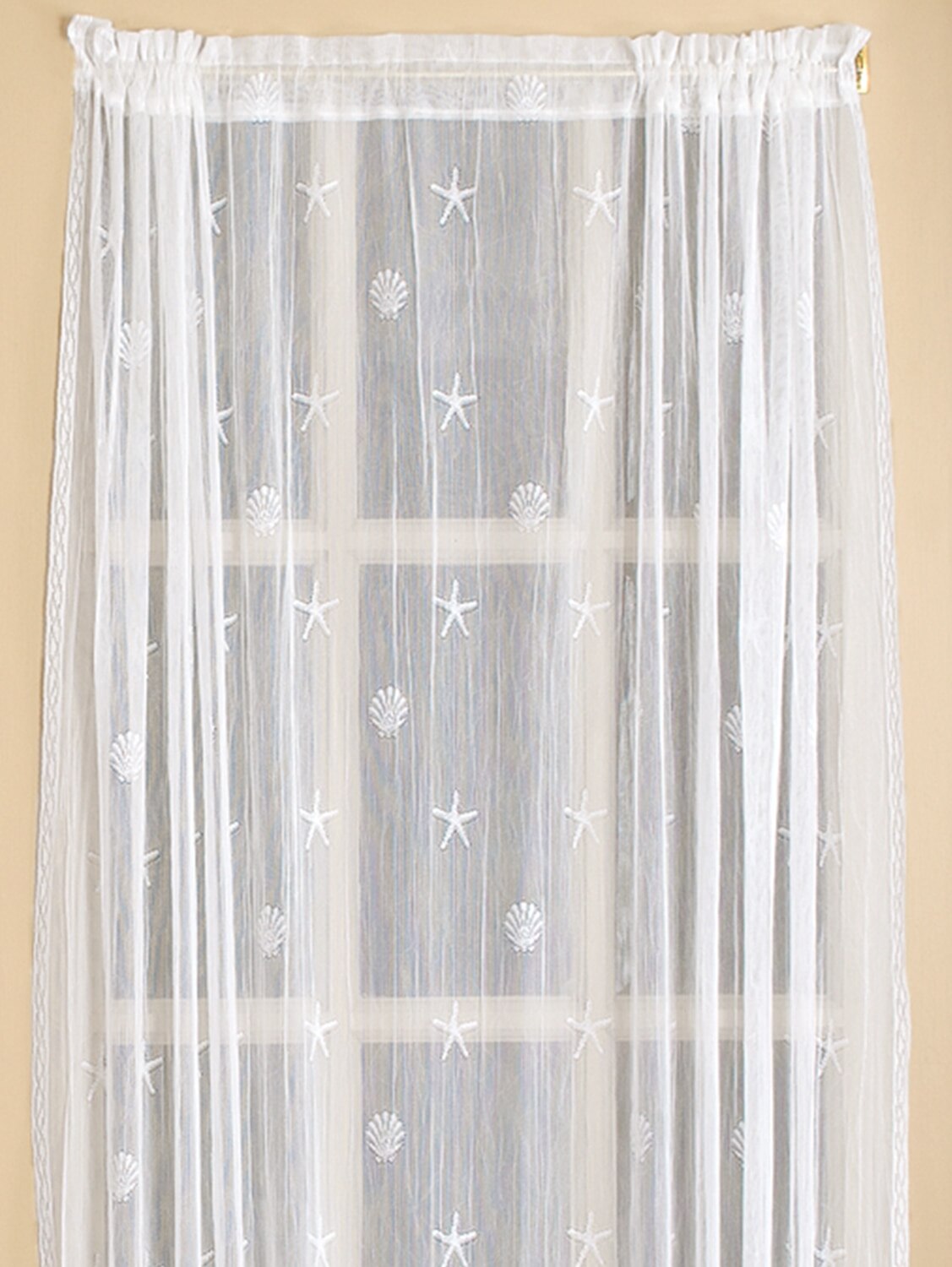 Seaside Sidelight Door Panel Curtain Vermont Country Store