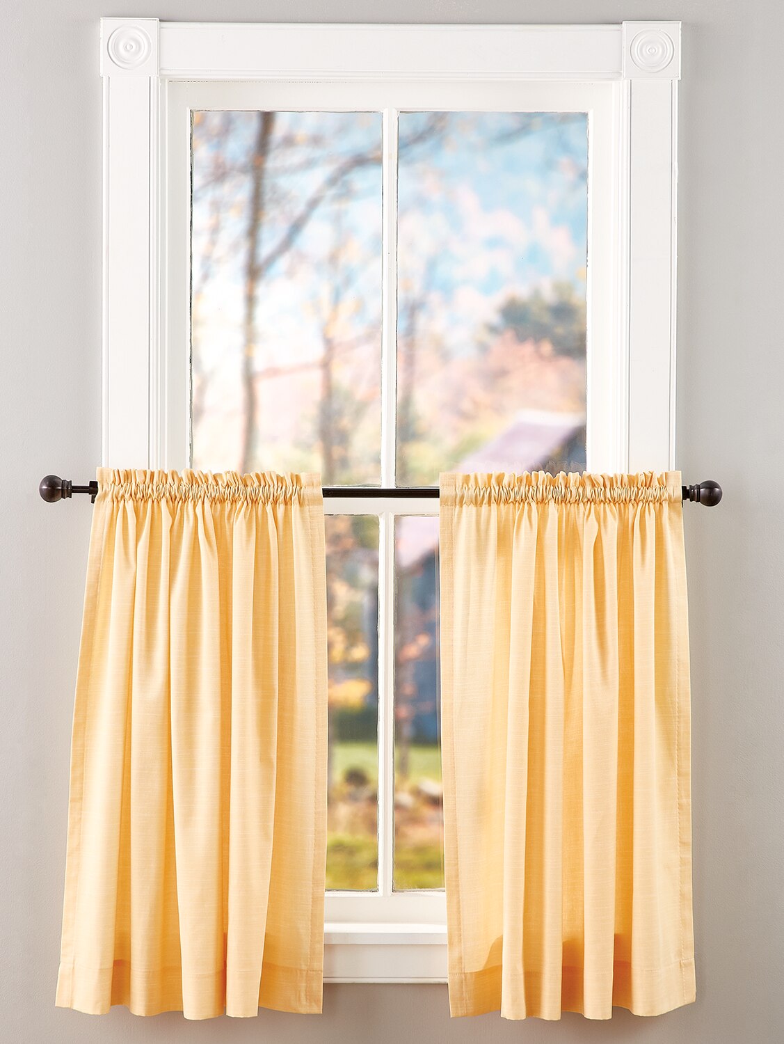 Home Furniture Diy Yellow Country Jacobean Floral Stripe