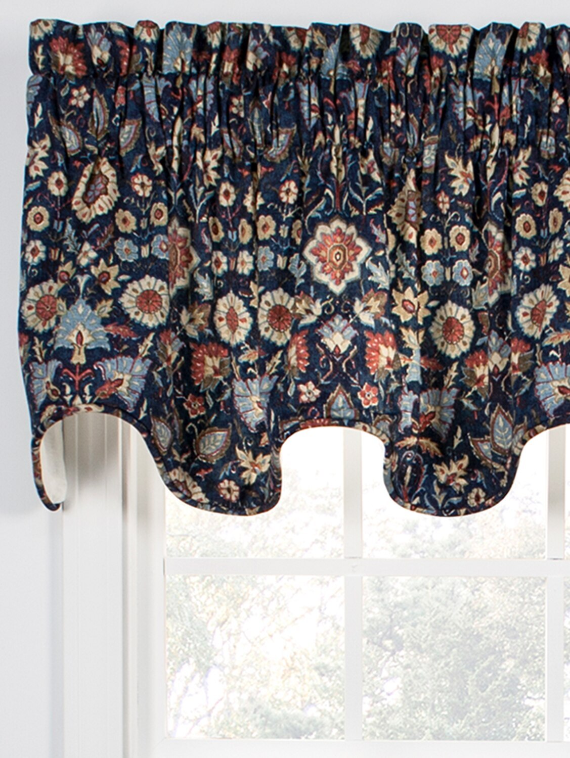 Priscilla Ruffled Rod Pocket Window Curtain Panels Pair