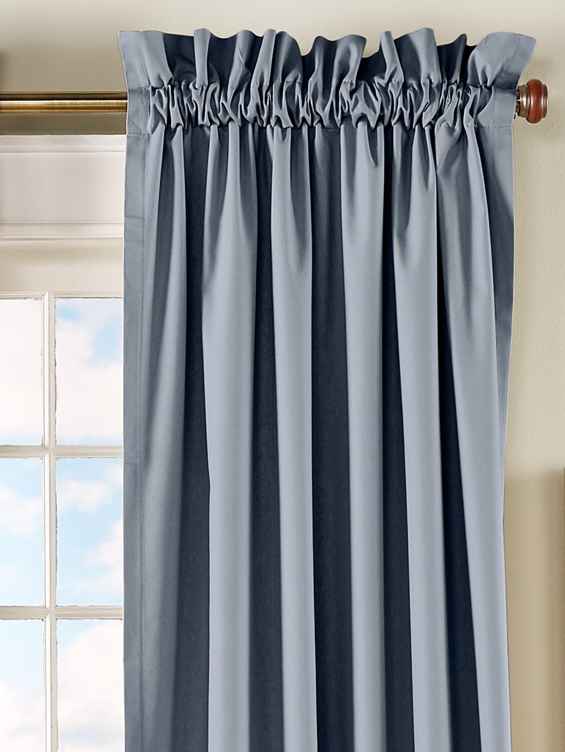Insulated Rod Pocket Thermal Curtains Lined For Energy Efficiency