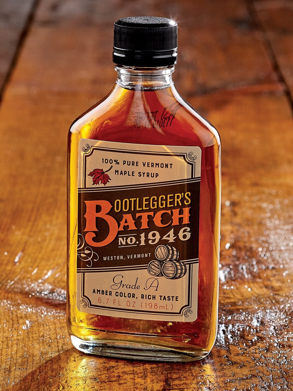 Pure Vermont Maple Syrup In Glass Flask Vermont Country Store