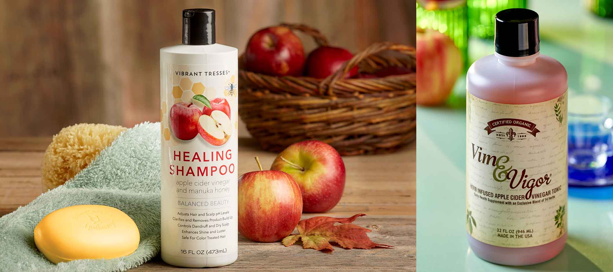 Apple cider vinegar products from The Vermont Country Store