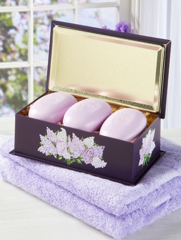 Lovely Lilacs Lilac Soap Gift Tin