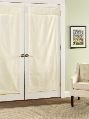 Easy-Install French Door Roll-Up Shade