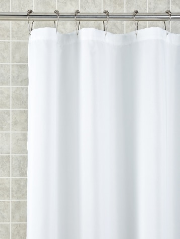 Weighted Shower Curtain Liner With Reverse Hem