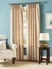 Colebrook Check Lined 58 Inch Pinch Pleat Curtains in Natural