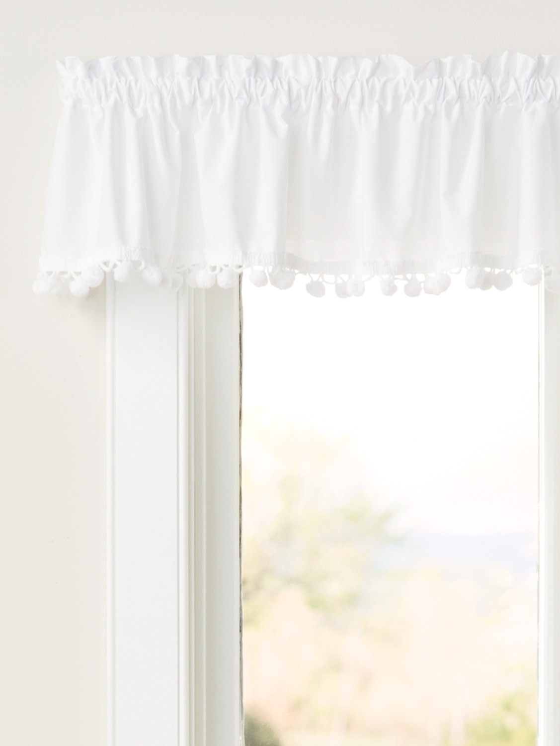 1PC ASCOT SWAG STYLE WINDOW VALANCE FAUX SILK ROD POCKET WITH TASSELS  3 FRINGE 