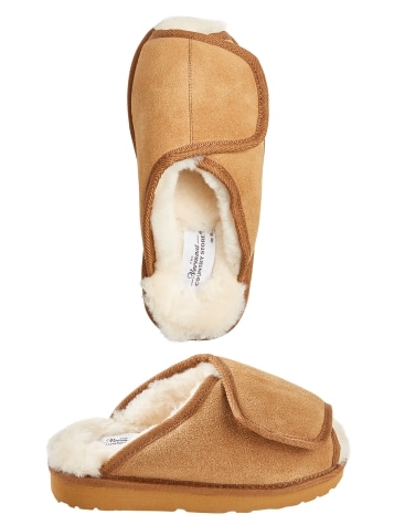 Adjustable sheepskin best sale slippers