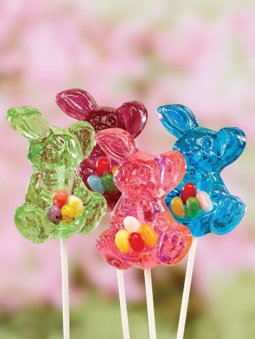 Jelly Bean Bunny Lollipops