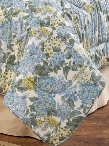 Blooming Hydrangea Comforter or Pillow Sham