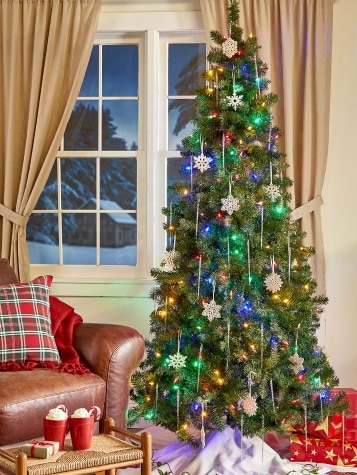 7 1 2 ft. Pre Lit Ozark Christmas Tree with Changing Lights