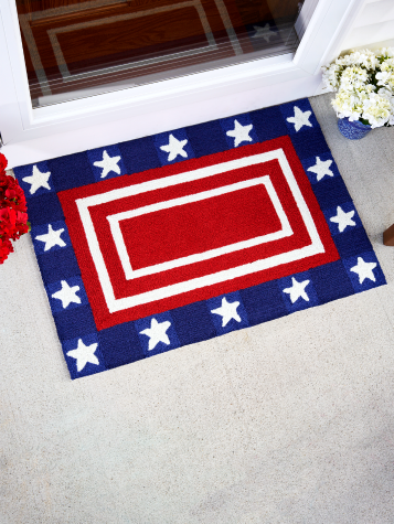 Welcome Doormat, Patriotic Design 