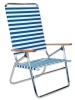 High-Boy Beach Chair With Wood Arms