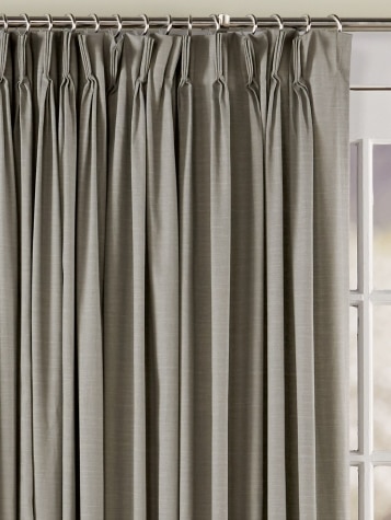 Solid Cotton Duck Pinch Pleat Patio Panel