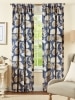 Seascape Toile Lined Rod Pocket Curtains