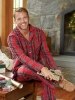 Men's Button-Front Portuguese Cotton Flannel Pajama Set