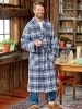 Portuguese Flannel Wrap Robe for Men 