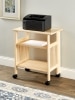 Solid Wood Folding Printer/Media Stand