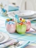 Bluebird and Tulips Candy Dish