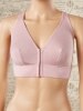Cross-Back Leisure Bra With Front Closure