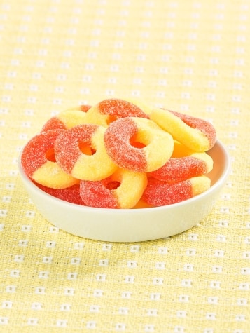 Pink & Yellow Two-Tone Peach Gummi Rings