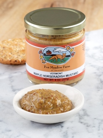 Jar & Dish of Maple Horseradish Mustard
