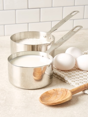 Stainless Steel Cook and Measure Pan, In 2 Sizes