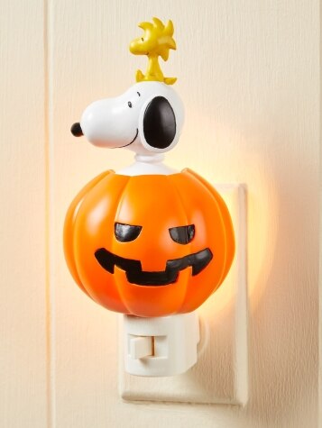 Snoopy and Woodstock Halloween Jack-o'-Lantern Night-Light