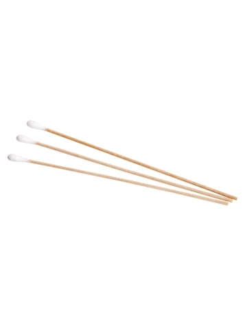 Extra-Long Wooden Stick Cotton Swabs, 200 Count
