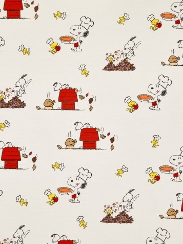 Peanuts Thanksgiving Portuguese Cotton Percale Sheet Set