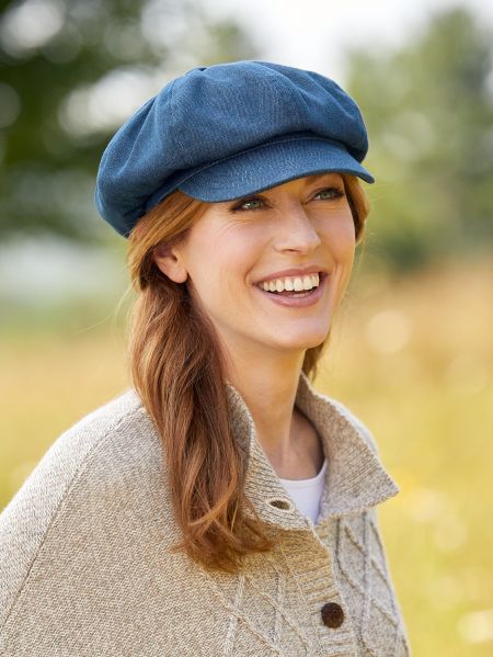 Denim Newsboy Hat Newsboy Style Cap Denim Newsboy Hat Newsboy Style Cap