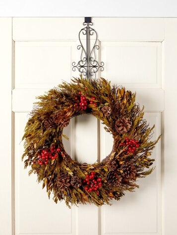 Wrought-Iron Wreath Hanger, Lower Adjustment