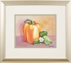 Eggplant And Pepper Framed Art Prints by Donnel Barnum, 2 Prints