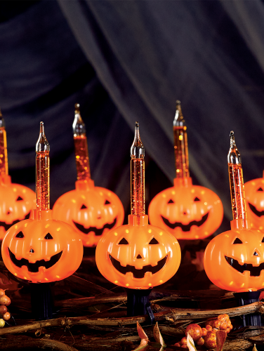 Halloween Lights Pumpkin Bubble Light String