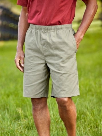 Orton Brothers Cotton and Linen Pull-On Shorts