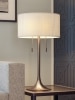 Riverton Antique-Brass Table Lamp With Trumpet Base