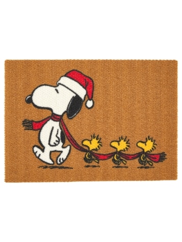 Peanuts Snoopy and Woodstock's Christmas Nonslip Doormat